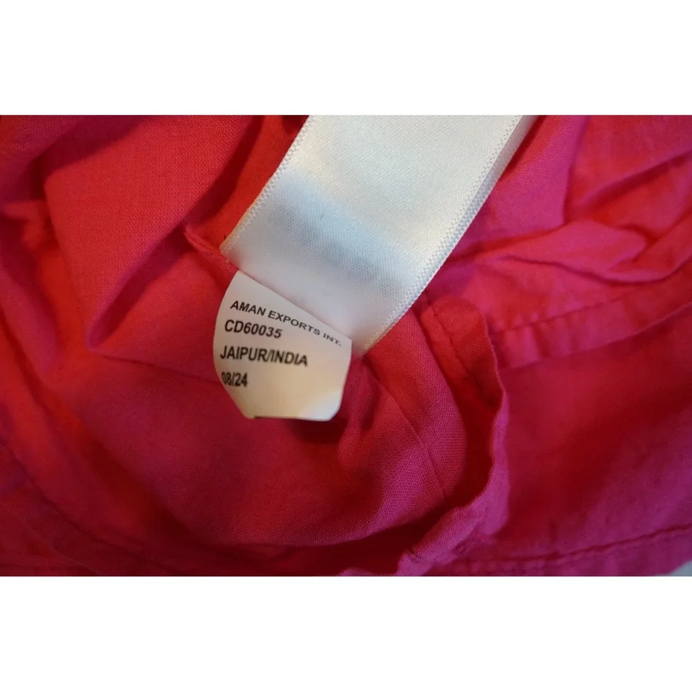 Tommy Bahama Girls Pink Tiered Ruffle Strap Cotton Sundress Size 6 CD60035
